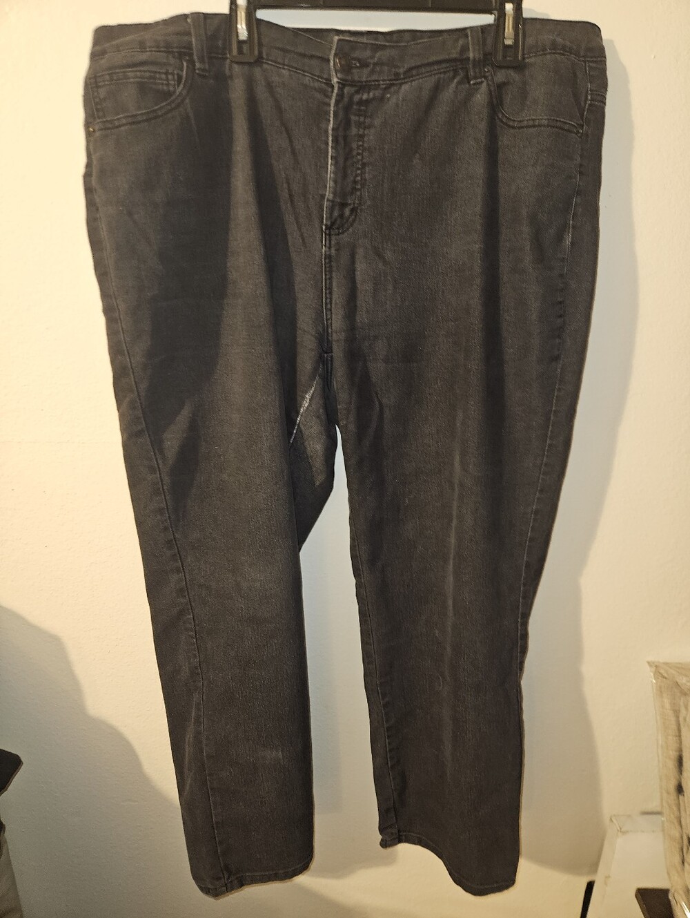 Basic Editions Womans Black Jeans Size 20